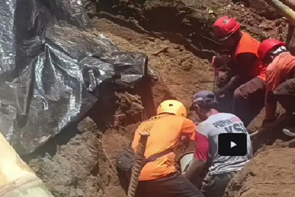 Longsor Timbun 3 Pekerja Bangunan Senderan Pura di Gianyar, 1 Orang Tewas