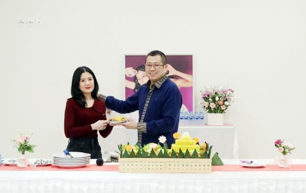 HT dan Valencia Tanoesoedibjo Executive Chairman MNC Group Hary Tanoesoedibjo dan CEO Soulyu Beauty Valencia Tanoesoedibjo. (Foto: Aziz Indra)