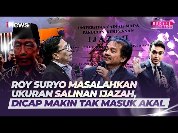 Roy Suryo Soroti Perbedaan Ukuran  Dua Salinan Ijazah Jokowi di KPU