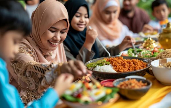 Ilustrasi sedekah dengan memberi makan orang berbuka puasa di Bulan Ramadhan merupakan amalan saleh yang pahalanya berlipat ganda. (Foto: Freepik)