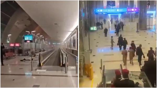 Suasana bandara Dubai Suasana terkini bandara Dubai pascaserangan drone Iran. (Foto: X)