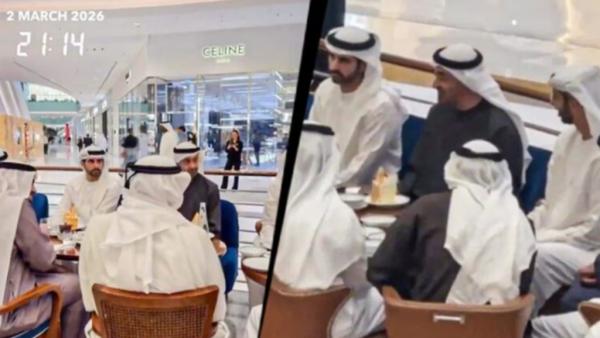 Presiden UEA Sheikh Mohamed bin Zayed Al Nahyan membuat kejutan dengan kemunculannya di Dubai Mall, Senin malam (2/3/2036). (Foto: radio4fm)