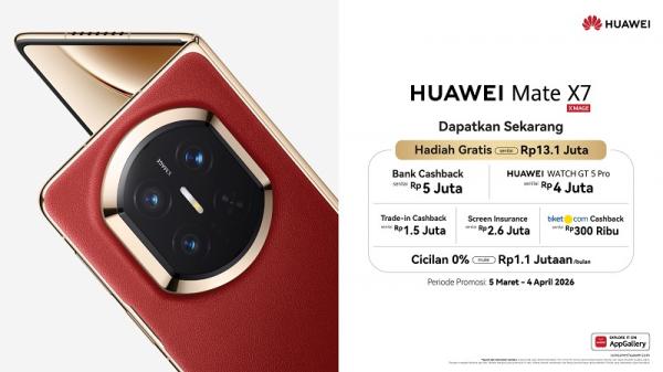 HUAWEI Mate X7 tersedia melalui HUAWEI Store dan berbagai channel online resmi. (Foto: dok Huawei)