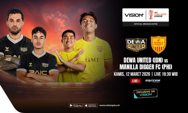 Jadwal dan Link Live Streaming Dewa United vs Manila Digger di AFC Challenge League