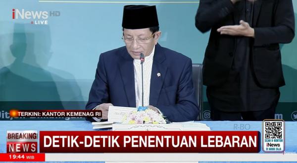 Breaking News: Hasil Sidang Isbat Tetapkan Idulfitri 1447 H Sabtu 21 Maret 2026