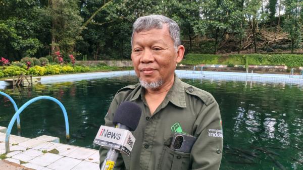 Pengelola Taman Wisata Linggarjati Pengelola Taman Wisata Linggarjati di Kuningan, Jawa Barat. (Foto: Mei Sada Sirait)