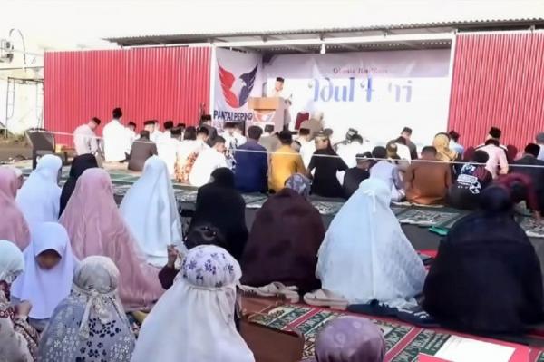 Salat Idul Fitri 1447 H Partai Perindo Sulsel di Makassar berlangsung khidmat, memperkuat kebersamaan dan Ukhuah warga. (Foto: Ist)