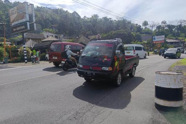 Arus Balik lebaran di Lingkar Gentong Tasikmalaya Ramai Lancar di Hari Pertama Kerja