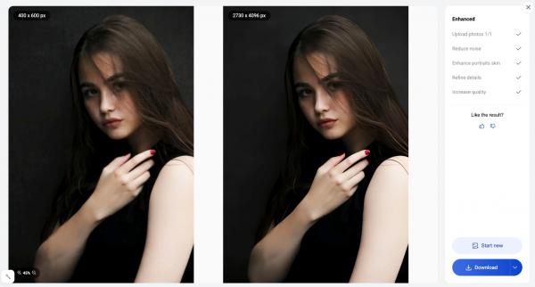 Artguru meningkatkan kualitas gambar secara otomatis. (Foto: dok Artguru)