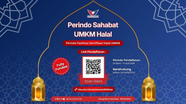 Perindo Hadirkan Program Sertifikasi Halal untuk UMKM, Bangun Kepercayaan Konsumen ke Penguatan Ekonomi Rakyat