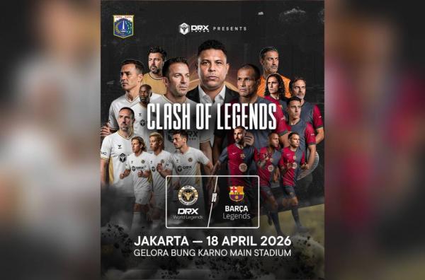 Jadwal Barcelona Legends vs DRX World Legends: Del Piero hingga Rivaldo Turun di GBK