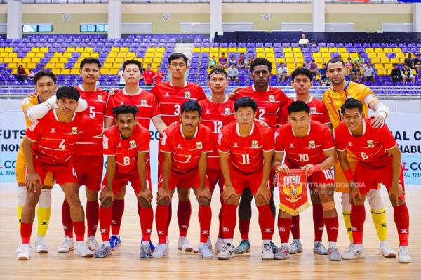 Timnas Futsal Indonesia menembus final Piala AFF Futsal 2026 meski memainkan banyak pemain debutan. (Foto: IG @timnasfutsal)