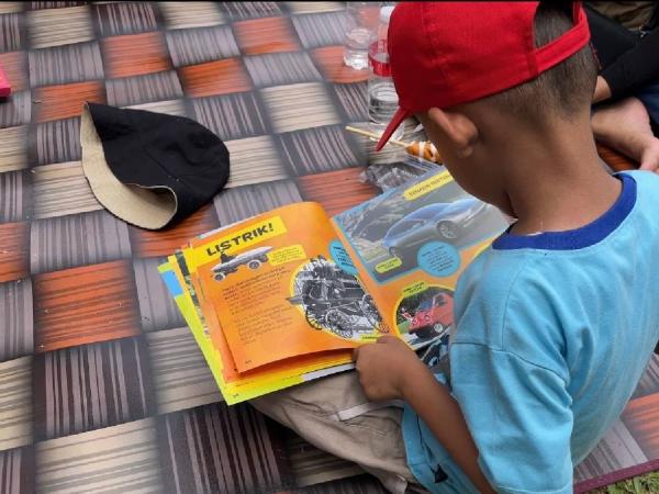 Salah satu sudut di acara Lebaran Betawi 2026 di Lapangan Banteng, Jakarta Pusat, Minggu (12/4/2026). (Foto: Niko Prayoga)