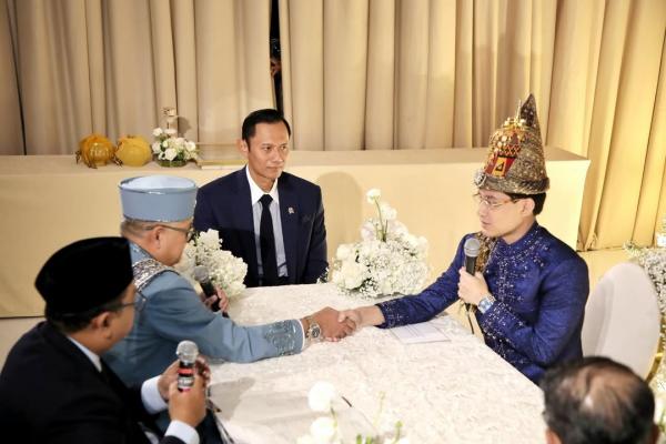 AHY jadi saksi nikah Teuku Rassya dan Cleantha Islan. (Foto: Instagram)