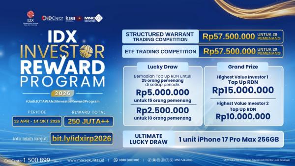 Ikuti Investor Reward Program 2026 Berhadiah Total Lebih dari Rp250 Juta!
