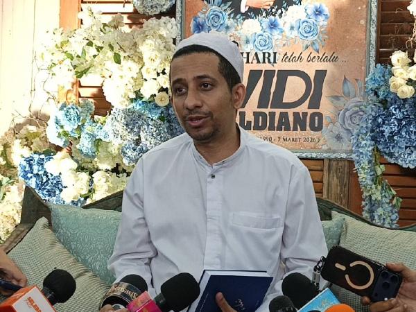 Habib Jafar di momen 40 hari kematian Vidi Aldiano. (Foto: Mei Sada Sirait)