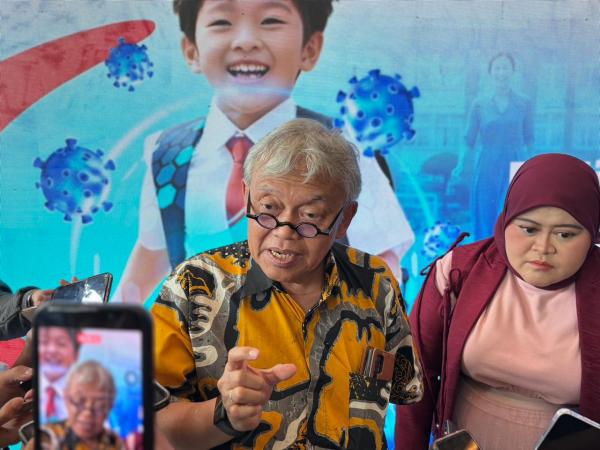Pakar imunisasi sekaligus Satgas Imunisasi Ikatan Dokter Anak Indonesia (IDAI), Prof Soedjatmiko. (Foto: Muhammad Sukardi)