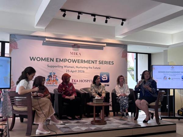 Diskusi tumbuh kembang anak di Mika Daycare and Preschool BSD, Tangerang Selatan. (Foto: Muhammad Sukardi)