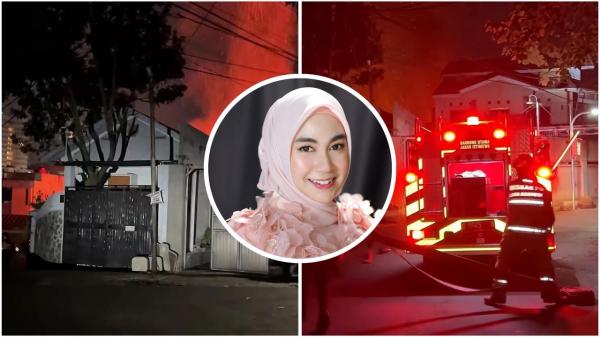 Rumah Anisa Rahma kebakaran. (Foto: Instagram)