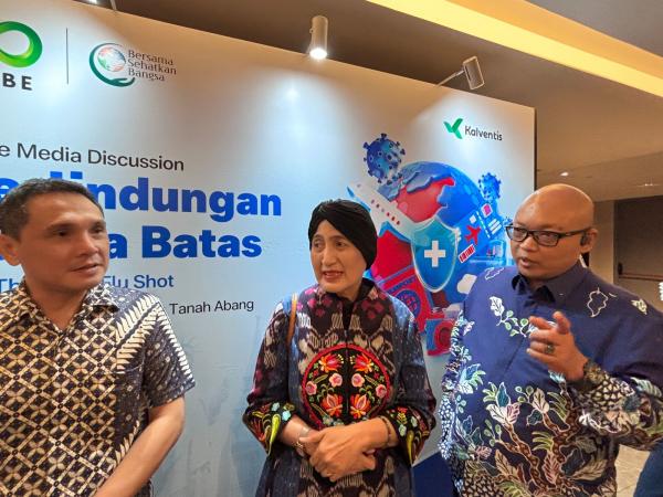 Diskusi kesehatan soal vaksin influenza trivalen. (Foto: Muhammad Sukardi)