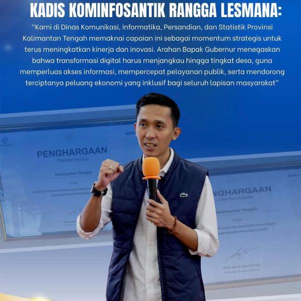 Rangga Lesmana 2 Plt Kepala Dinas Komunikasi, Informatika, Persandian dan Statistik Kalimantan Tengah, Rangga Lesmana. (Foto: dok Pemprov Kalteng)