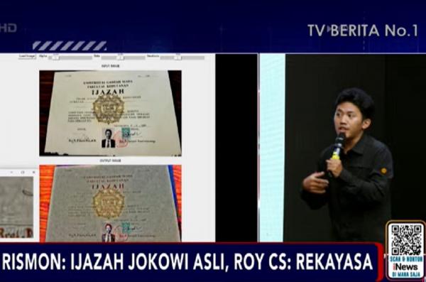 Topi Merah Beberkan Kejanggalan Ijazah Jokowi yang Diteliti Rismon: Diduga Hasil Editing