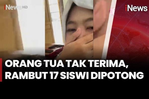 Viral! 18 Siswi di Garut Nangis saat Rambut Dipotong Guru BK