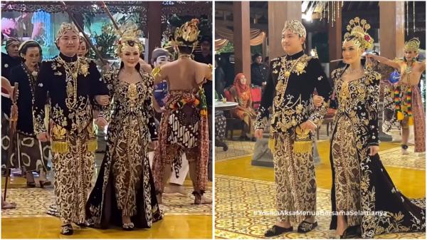 Aksa dan Yosika di momen ngunduh mantu, Sabtu 9 Mei 2026. (Foto: Instagram)