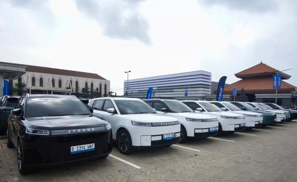 Mobil listrik Jaecoo J5 EV. (Foto: Dani M Dahwilani)