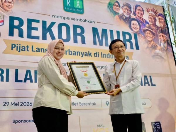 Rekor MURI untuk lansia. (Foto: Istimewa)