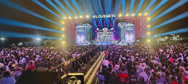 Keseruan Konser I Love RCTI Cimahi yang digelar Sabtu, 27 Juni 2026. (Foto: RCTI)
