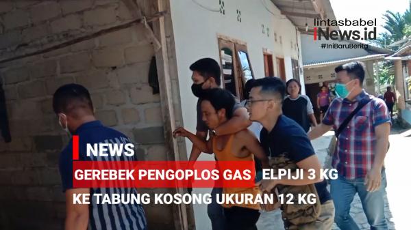 Vidio Penggerebekan Komplotan Pengoplos Gas Epiji 3 Kg di Pangkalpinang
