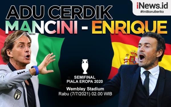 Jadwal Semifinal Euro 2020 di RCTI dan iNewsTV Malam Ini: Italia Vs Spanyol