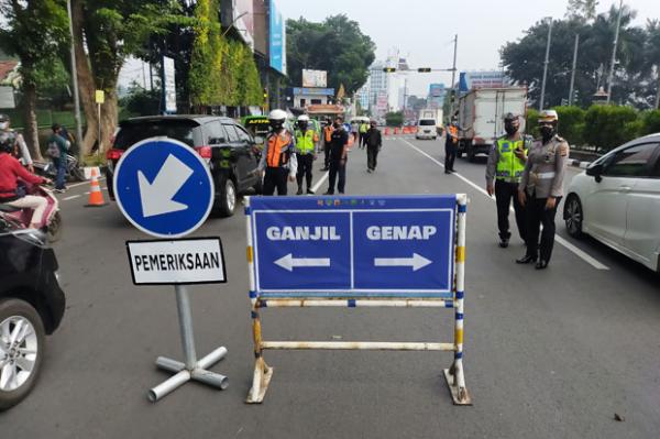 Situasi Ganjil Genap di Hari Pertama Perpanjangan PPKM Darurat Kota Bogor