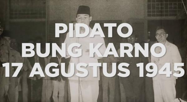 Menggelegar! Begini Pidato Bung Karno saat Proklamasi Kemerdekaan Indonesia 17 Agustus 1945