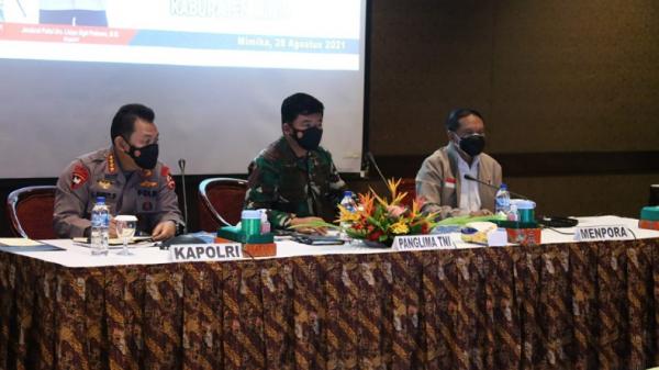 Panglima TNI dan Kapolri Bahas PON XX di Mimika: Perlu Langkah Extraordinary Cegah Covid