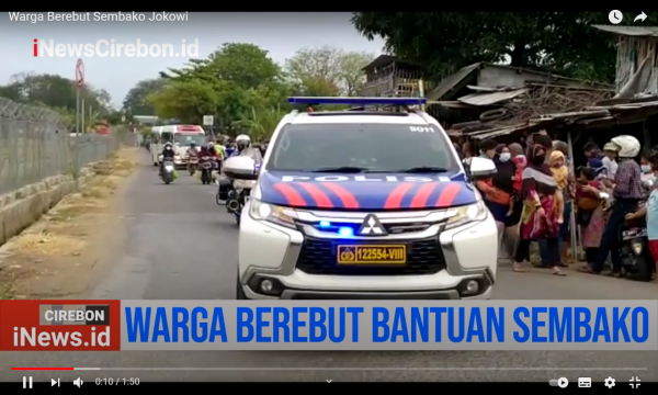 Video Warga Berebut Sembako Jokowi