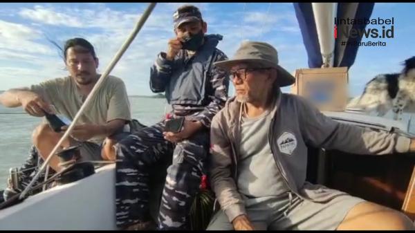 Video, Bucek Depp Terdampar di Perairan Toboali Bangka Selatan