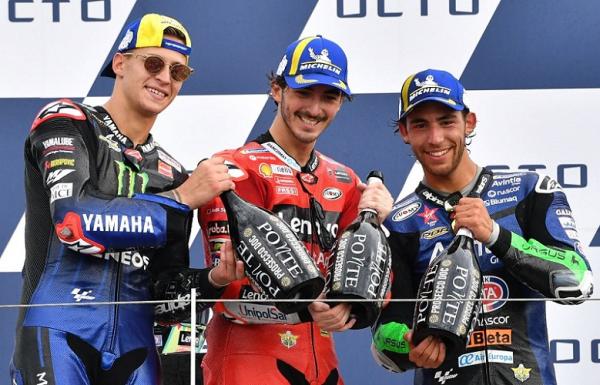 MotoGP San Marino: Bagnina Melesat Nomor 1, Valentino Rossi Makin Terpuruk 