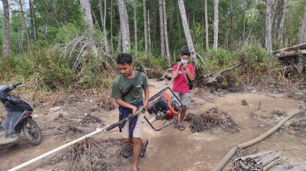 Razia di Hutan Mangrove Belo Laut, Polisi Amankan 13 Mesin Tambang Timah
