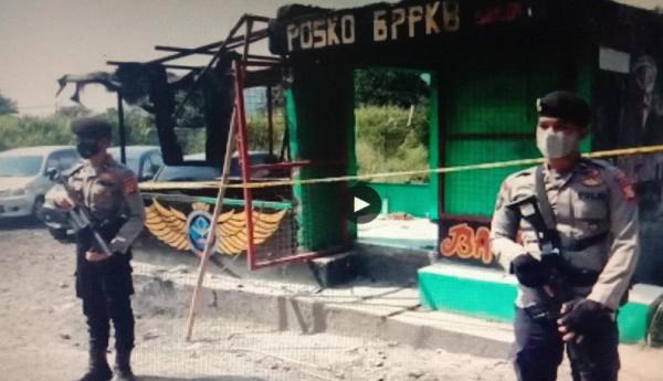 Cegah Bentrokan Susulan, Polisi Bersenjata Lengkap Jaga Posko BPPKB di Perbatasan Cianjur-Sukabumi 