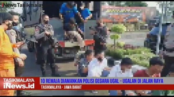 Video 10 Remaja di Tasikmalaya Diamankan Polisi Gegara Ugal-ugalan di Jalanan