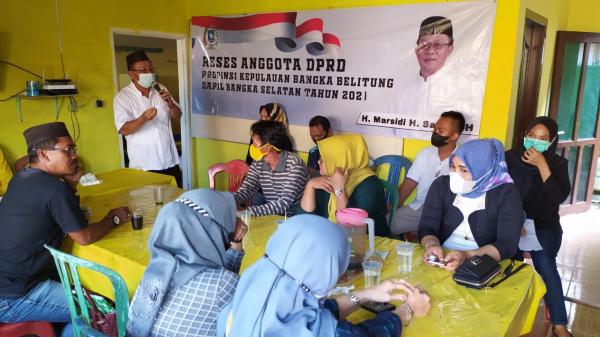 Reses di Toboali, Anggota DPRD Babel Dorong Tambak Udang Berkontribusi Bagi Daerah