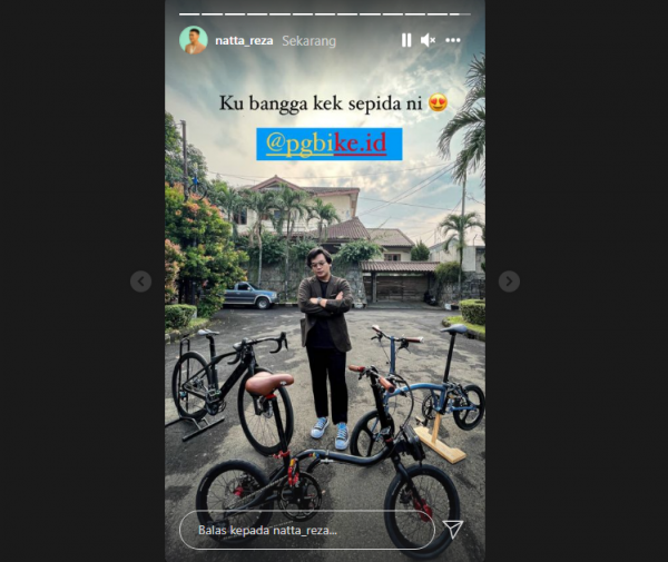 Dukung Sepeda Lipat PGK, Natta Reza : Ku Bangga kek Sepida ni