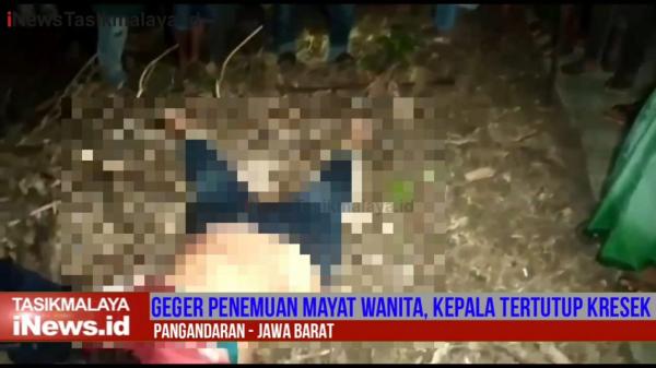 Video Penemuan Mayat Wanita Dengan Kepala Terbungkus Plastik di Pangandaran