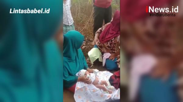 Video, Geger Warga Temukan Bayi di Kabun Singkong, Ayahnya Ternyata Oknum Polisi
