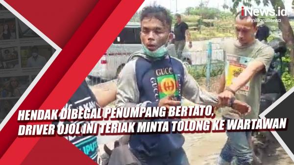 Hendak Dibegal Penumpang Bertato, Driver Ojol Ini Teriak Minta Tolong ke Wartawan