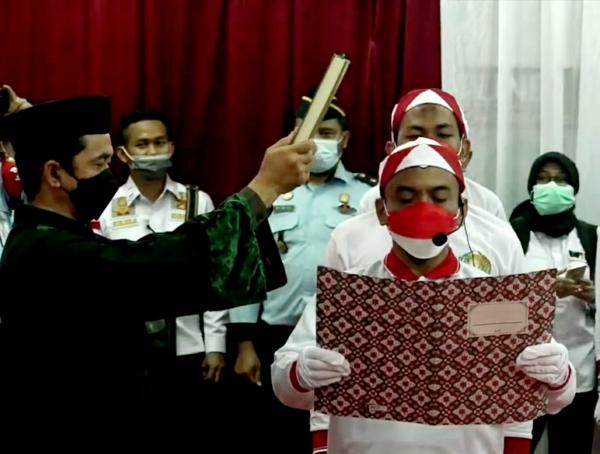 34 Narapidana Terorisme Lapas Narkotika Kelas IIA Gunung Sindur Ikrar Setia Kepada NKRI