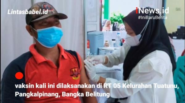 Polsek Gerungggang Gelar Vaksin Covid-19 di Tuatunu Pangkalpinang