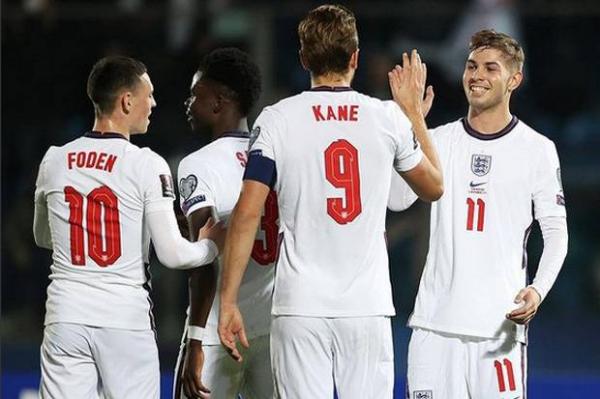 Pesta Gol 10-0 ke Gawang San Marino, Inggris Lolos ke Piala Dunia 2022